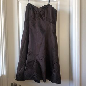 Badgley Mischka brown bridesmaid dress Size 10